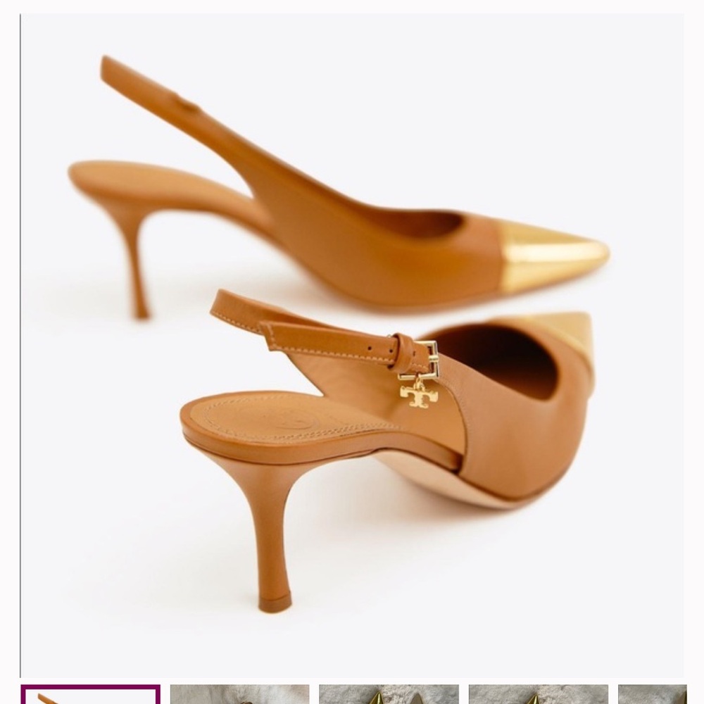 Tory Burch Penelope 65mm captoe slingback pump